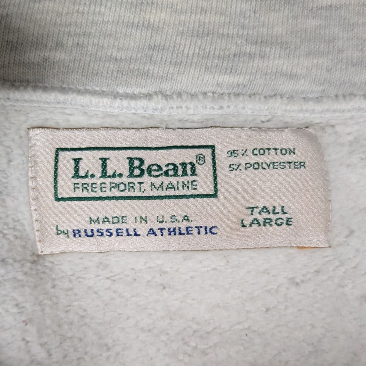 L．L．Bean×RUSSELL ATHLETIC 90年代 USA製ハーフジップ