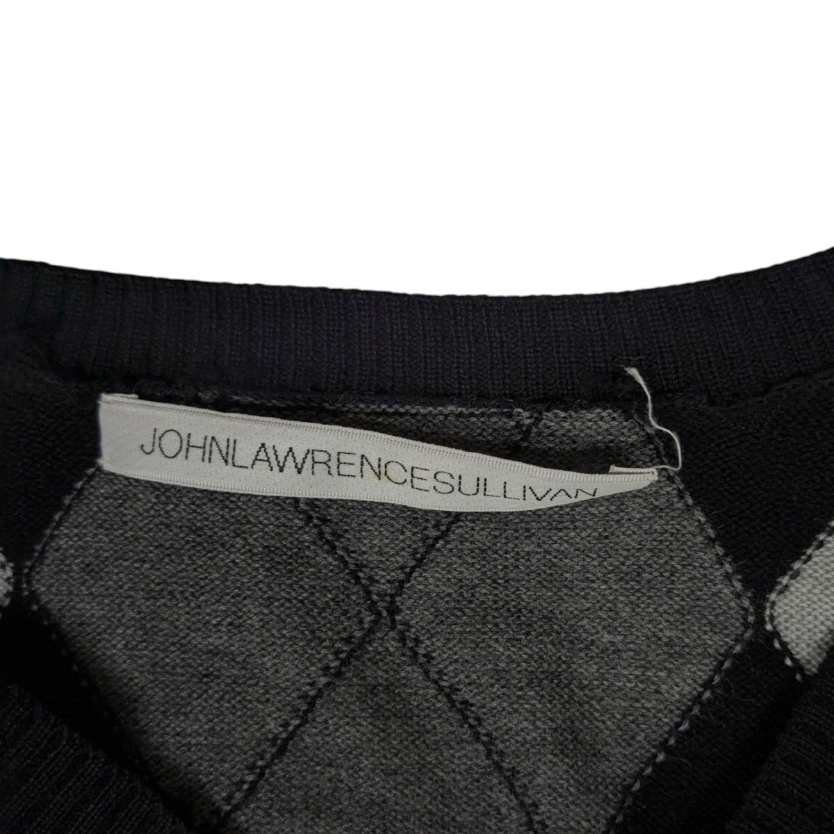 john lawrence sullivan ネックウォーマー　ブラック john lawrence sullivan ネックウォーマー ブラック ZIPPED KNIT