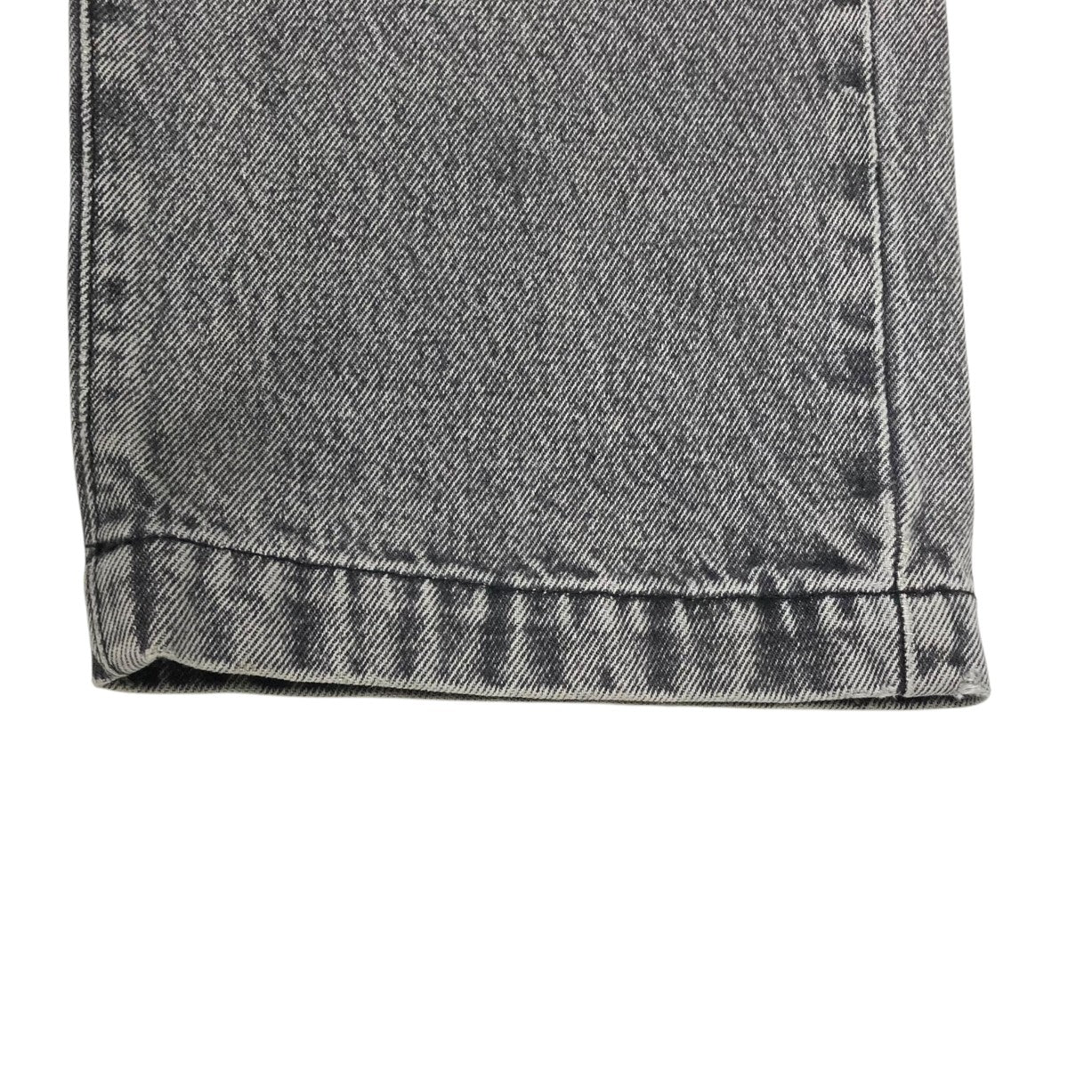 Mfpen グレー デニム ワイドパンツ Straight Cut Jeans - Washed Slate – mfpen