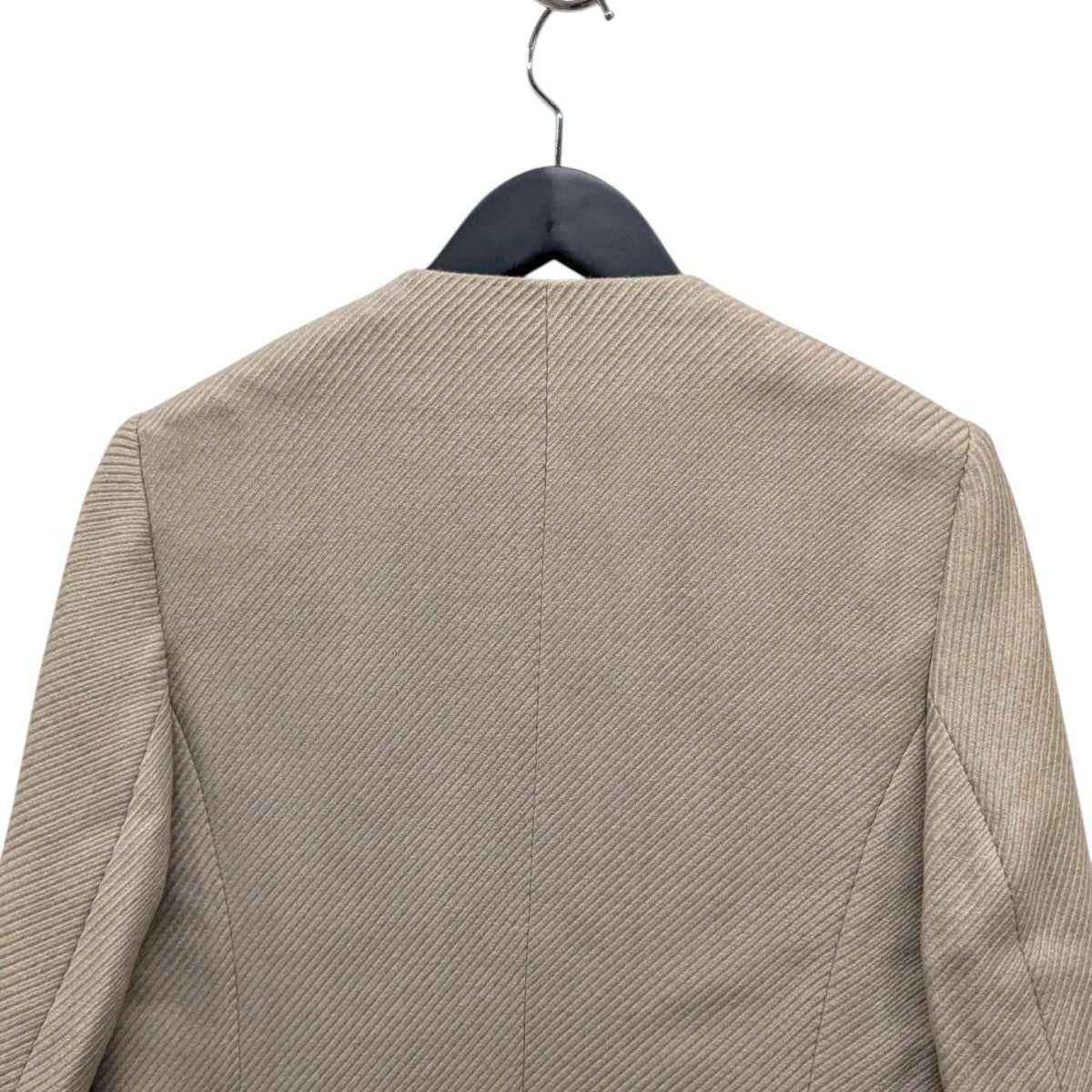 toteme JUMBO TWILL BLAZERノーカラージャケット214-113-700 古着・中古-4枚目のアイテム画像