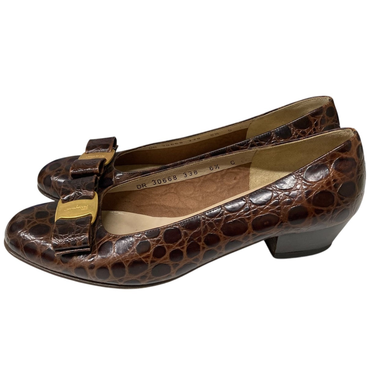 Salvatore Ferragamo ヒールパンプスDR 30668 338 古着・中古-3枚目のアイテム画像