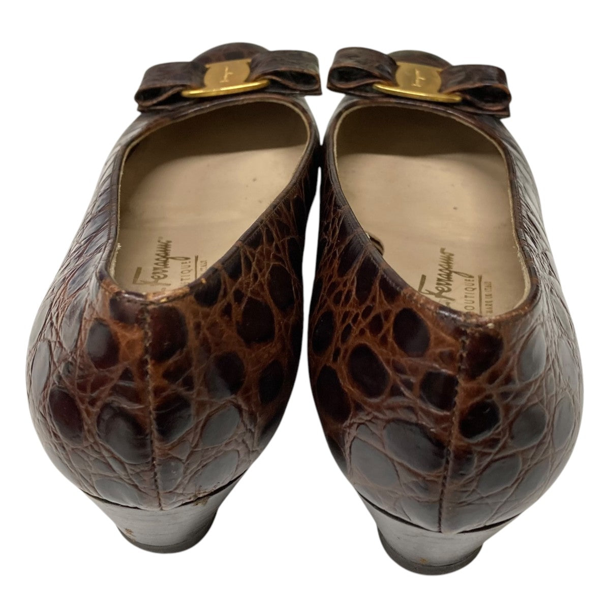 Salvatore Ferragamo ヒールパンプスDR 30668 338 古着・中古-4枚目のアイテム画像