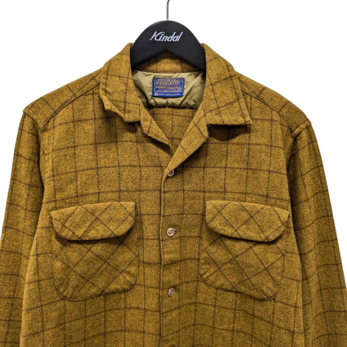 PENDLETON(ペンドルトン) 60S オンブレチェック長袖シャツ イエロー