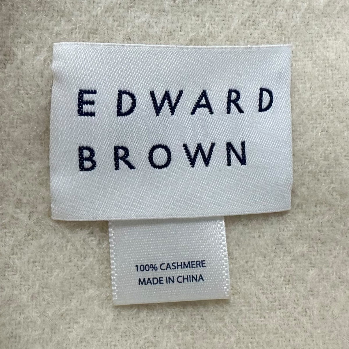EDWARD BROWN(エドワードブラウン) カシミヤストール アイボリー