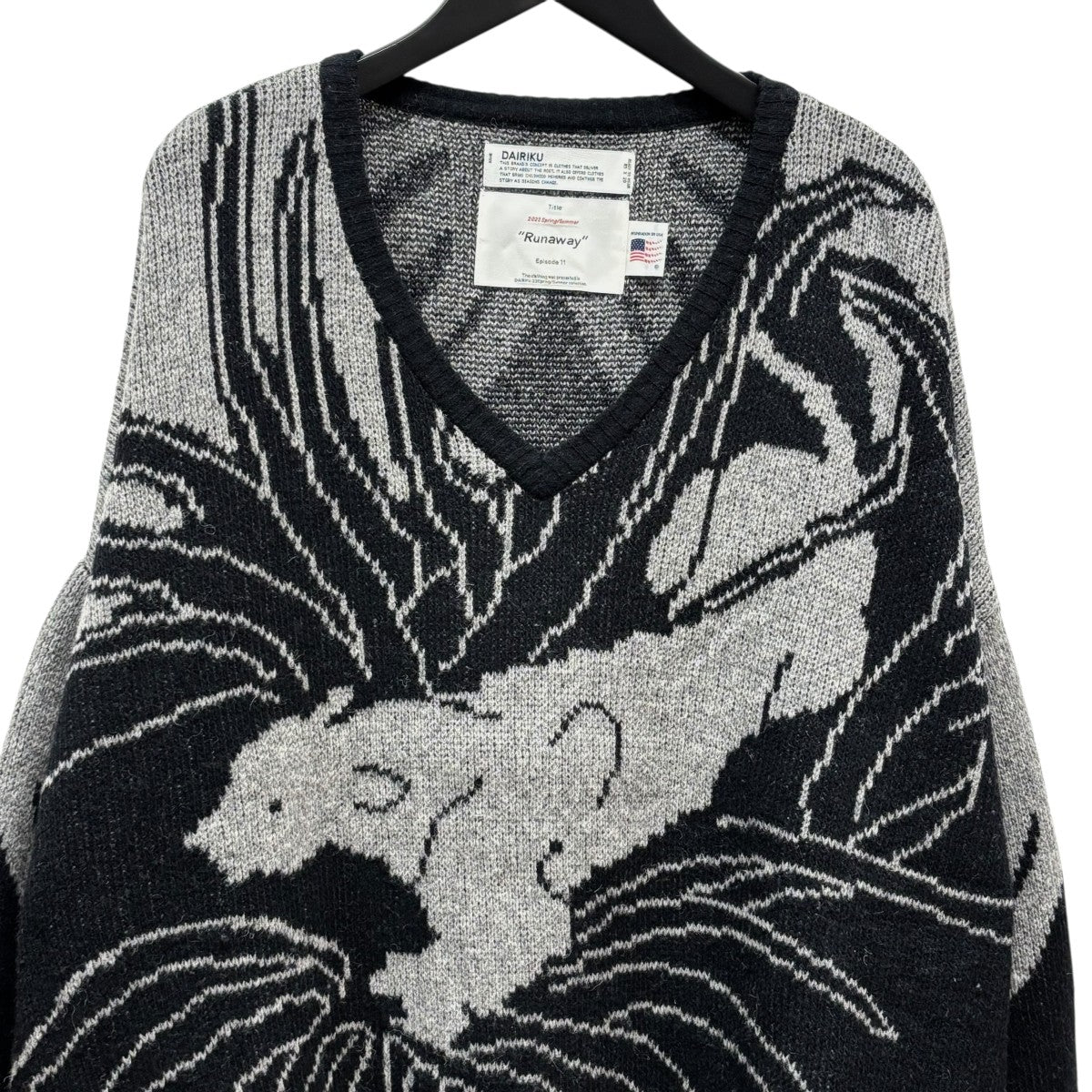 DAIRIKU(ダイリク) 23SSLeopard Pullover KnitVネックニット23SS