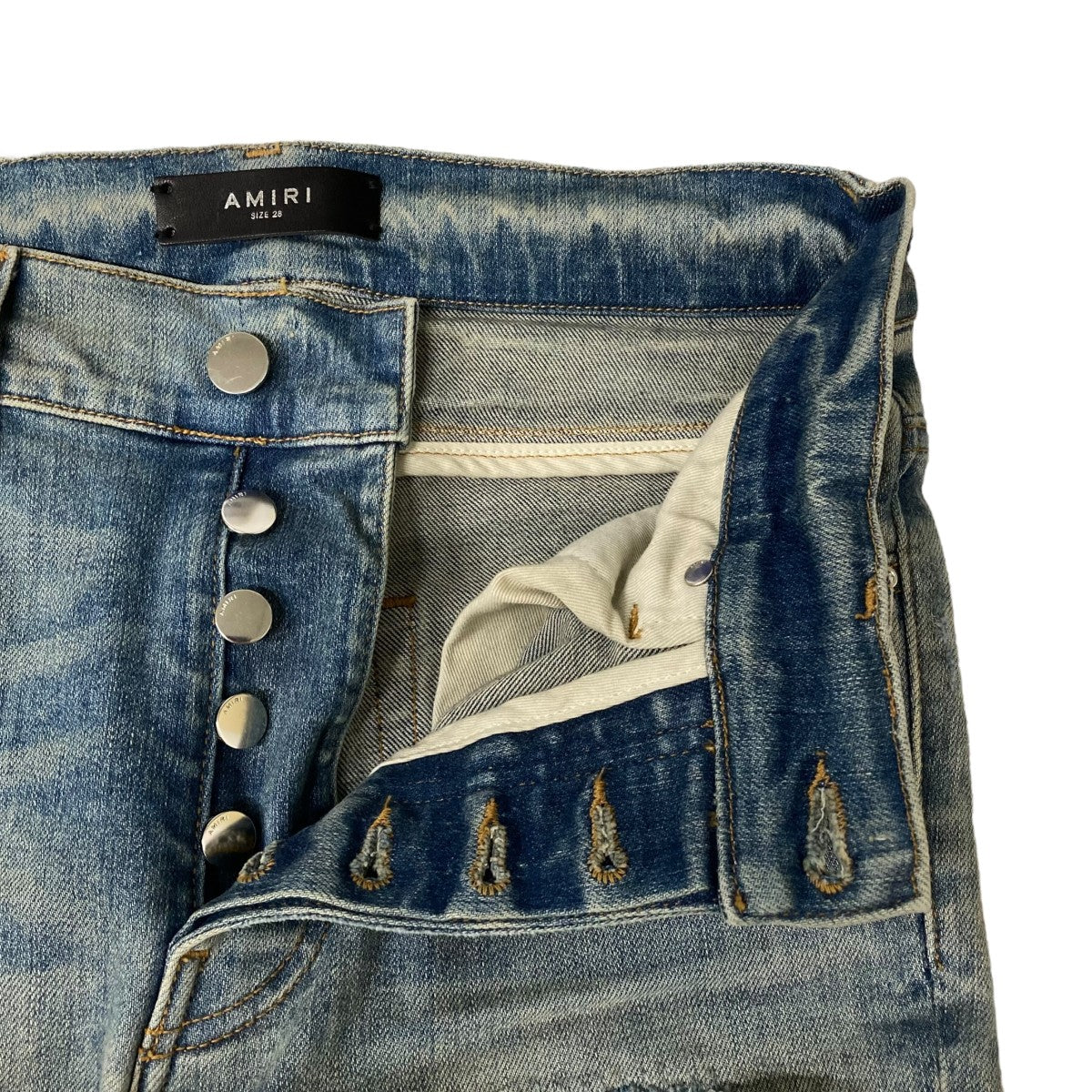 AMIRI TIE DYE BANDANA THRASHER JEANデニムパンツ841 古着・中古-6枚目のアイテム画像