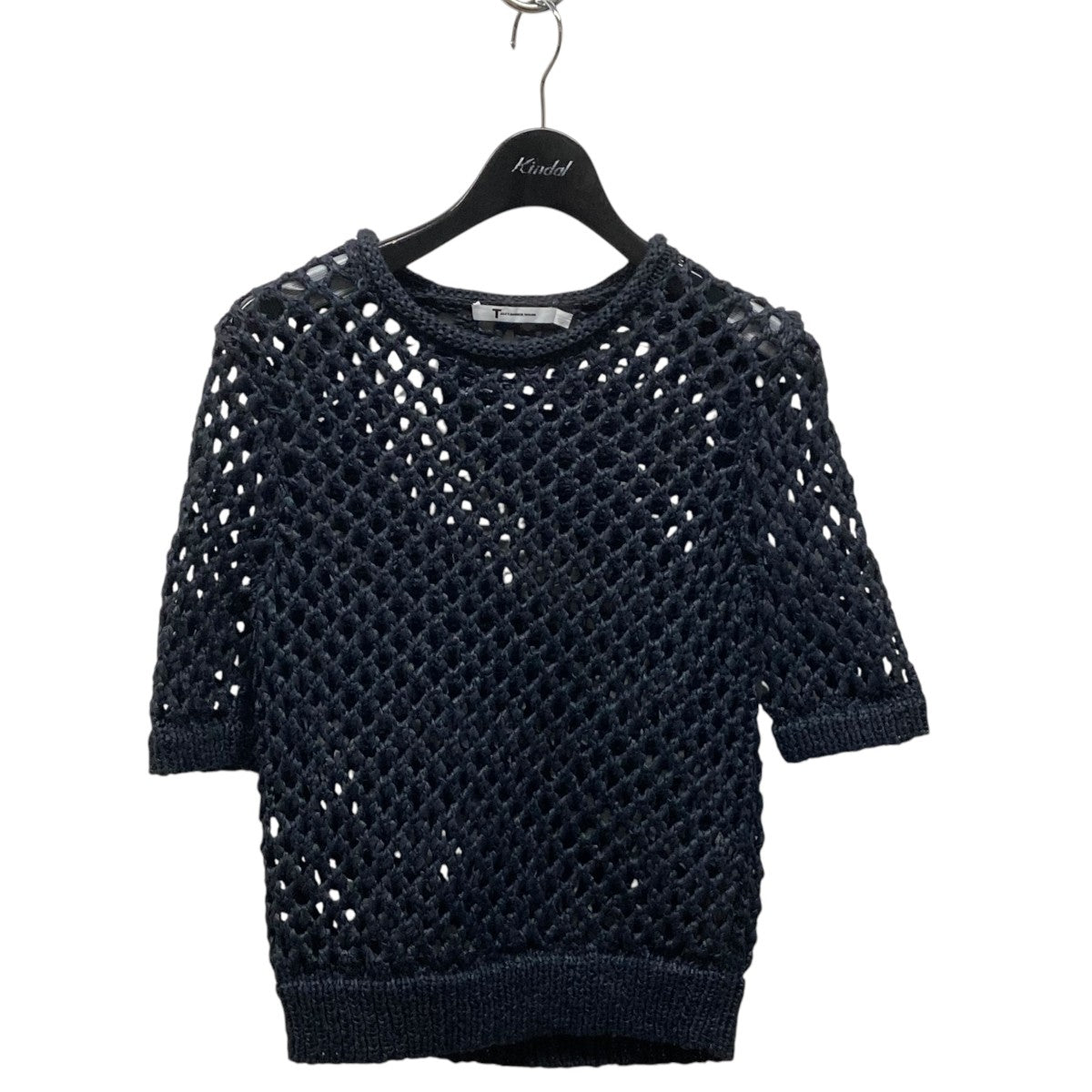 【ご予約品】 ALEXANDER WANG(アレキサンダーワン) 半袖ニット ブラック トップス