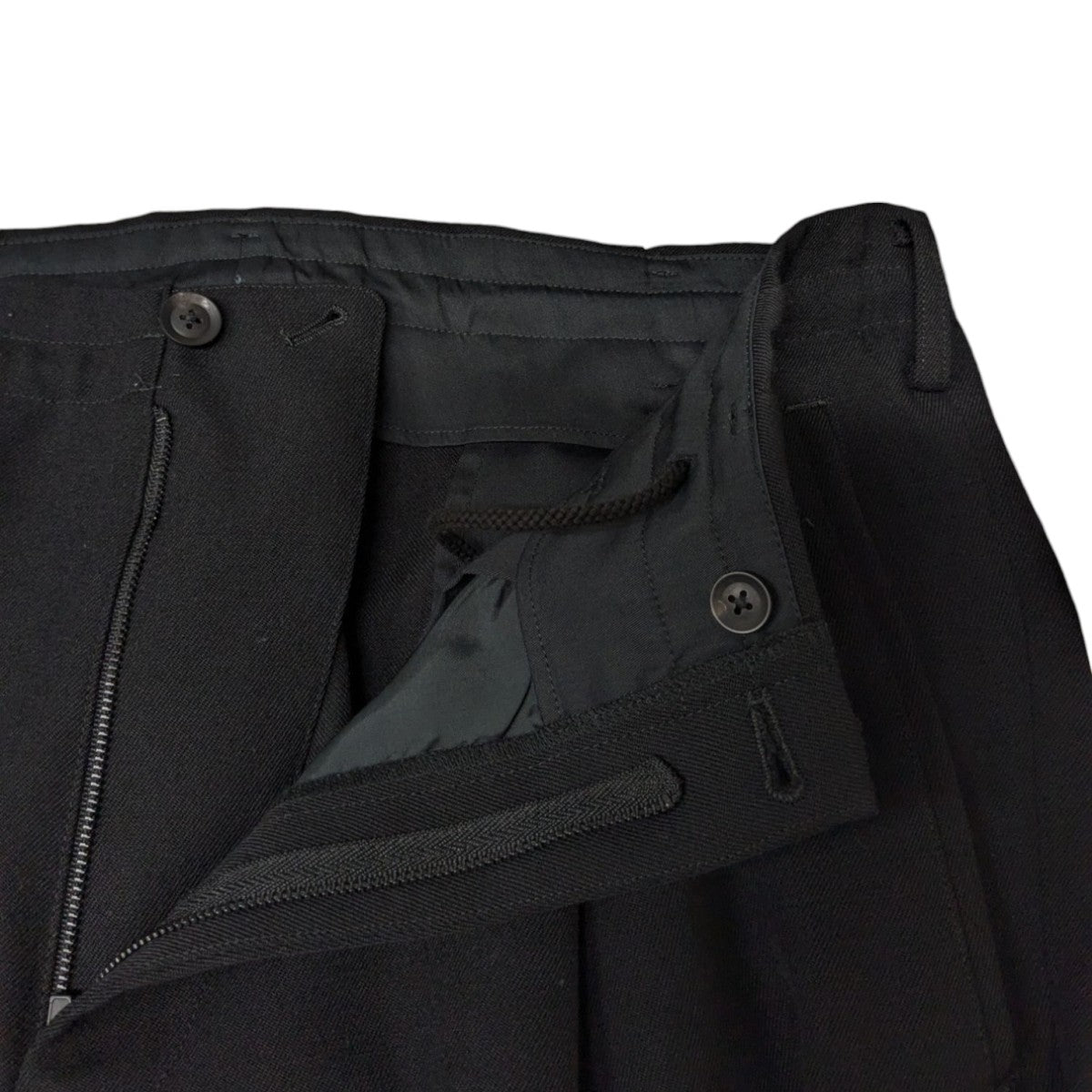 YOHJI YAMAMOTO(ヨウジヤマモト) 21AW2タックメッセージパンツHX