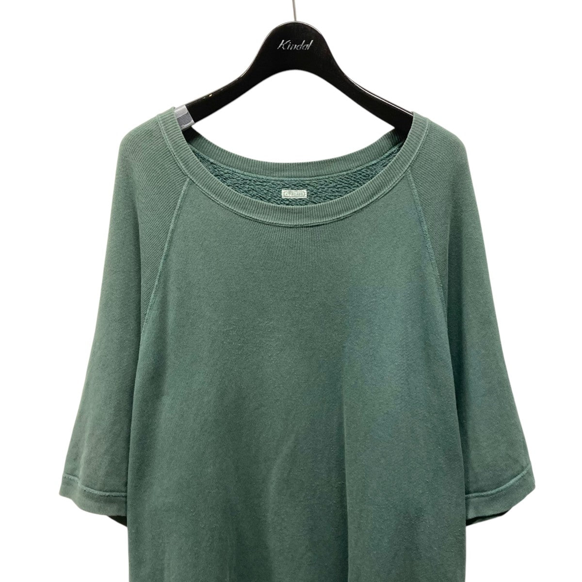 28600円　A.PRESSE 23SS 半袖スウェット　グリーン　L 新品 定価2 8万 A PRESSE アプレッセ 23SS 半袖スウェット S/S