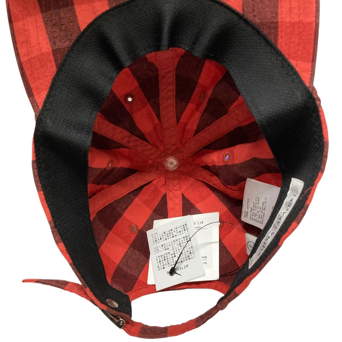 KIJIMA TAKAYUKI BOTANICAL DYED 6PANEL CAPチェックキャップ222708-60 古着・中古-5枚目のアイテム画像
