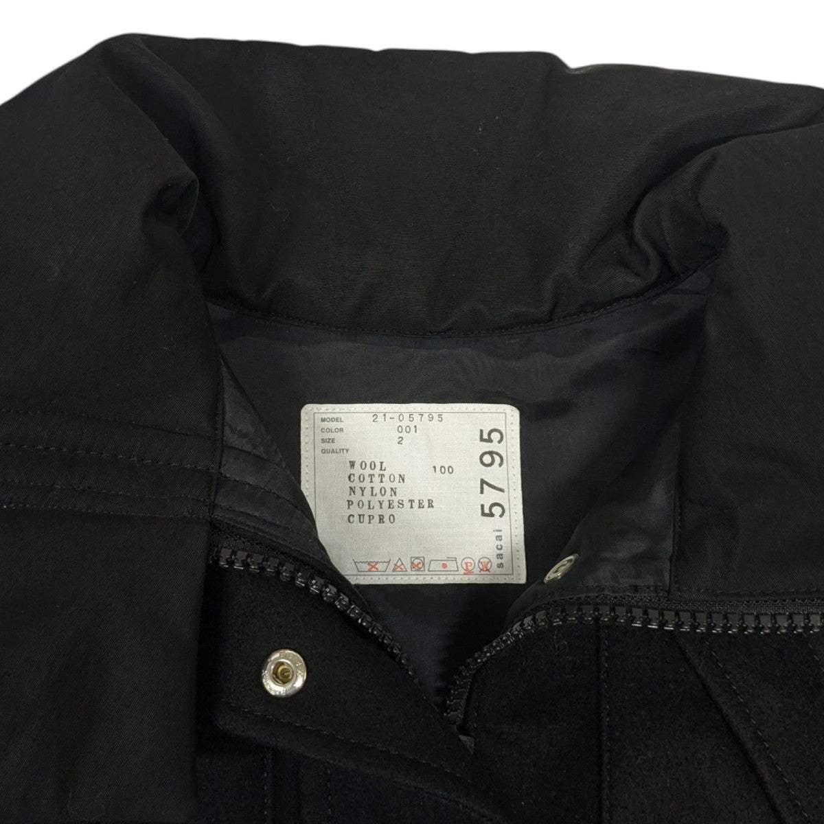 sacai(サカイ) Wool Melton Grosgrain Blousonジャケット21-05795 21