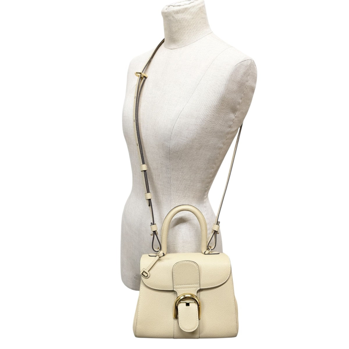 （新品・未使用品）デルボー デルヴォー DELVAUX サングル クールト リニエ ショルダーストラップ キャンバス カーフスキン レザー フランボワーズ ピンク ホワイト ライトブルー ゴールド金具 AZ0028ACC0AKODO DELVAUX - デルボー デルヴォー サングル クールト リニエ ショルダー