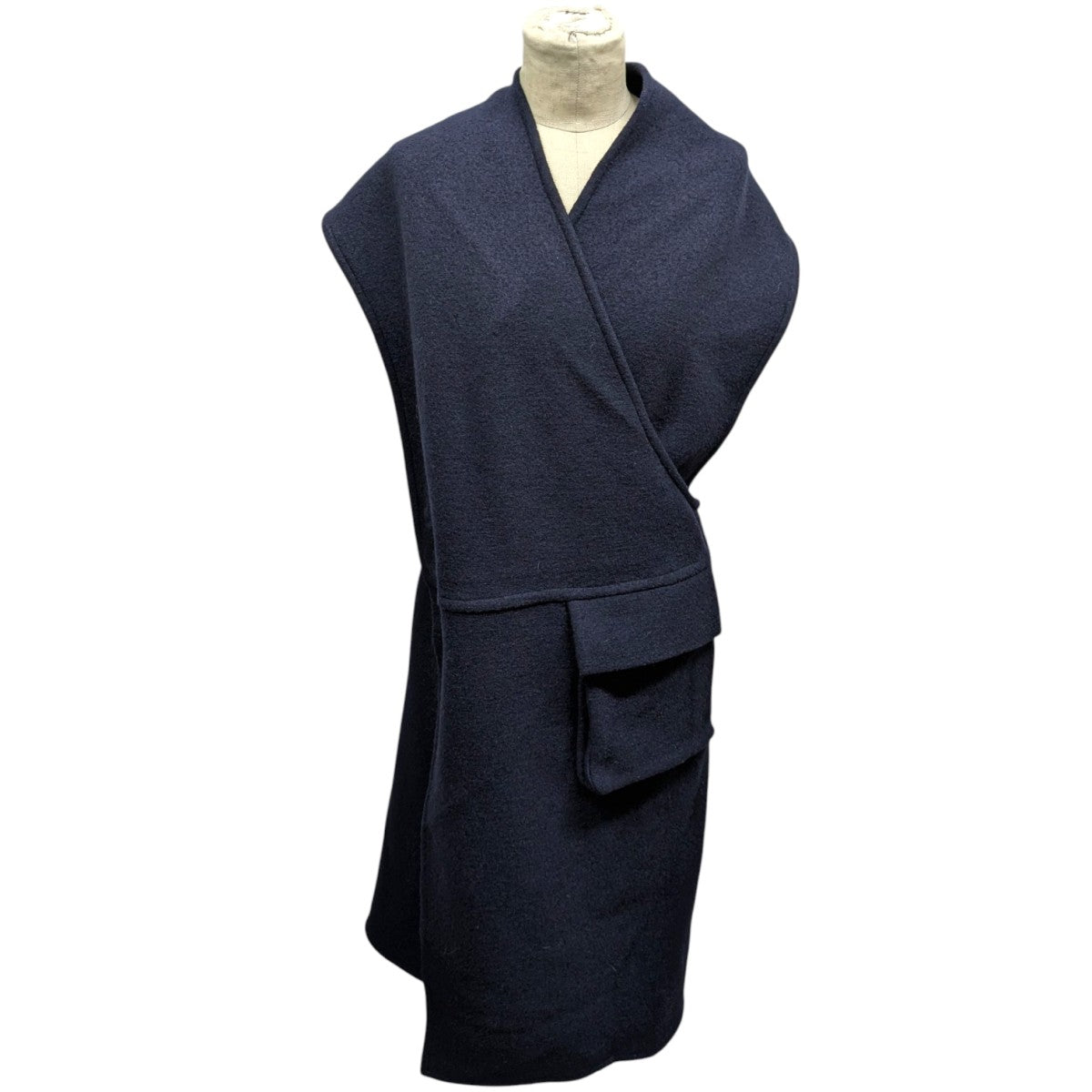 NEHERA ネヘラ ワンピース レディース 【古着】【中古】 NEHERA(ネヘラ) JACKET BOILED WOOL JERSEYワンピース ネイビー サイズ