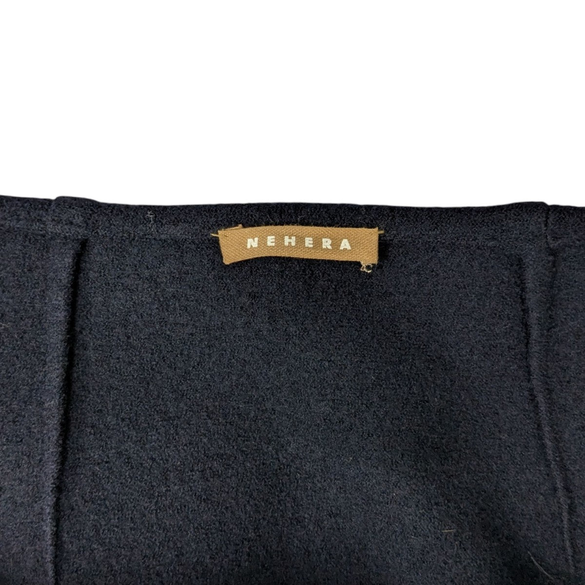 NEHERA(ネヘラ) JACKET BOILED WOOL JERSEYワンピース ネイビー サイズ
