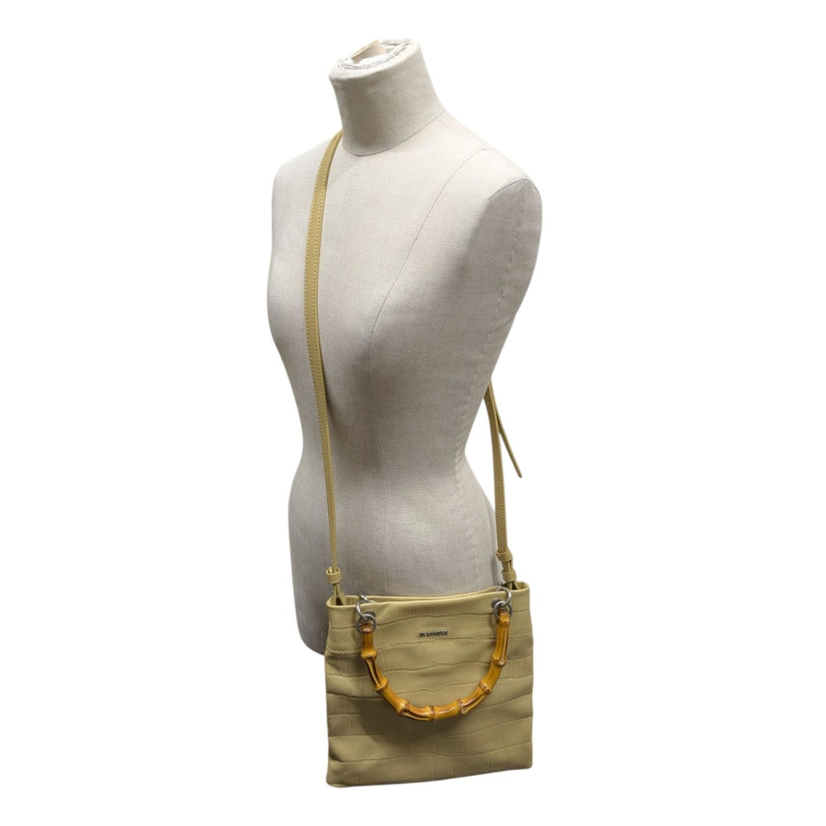 ★ JIL SANDER ★ BAMBOO SHOPPER SM トートバッグ JIL SANDER(ジルサンダー) BAMBOO SHOPPERハンドバッグJ07WC0019