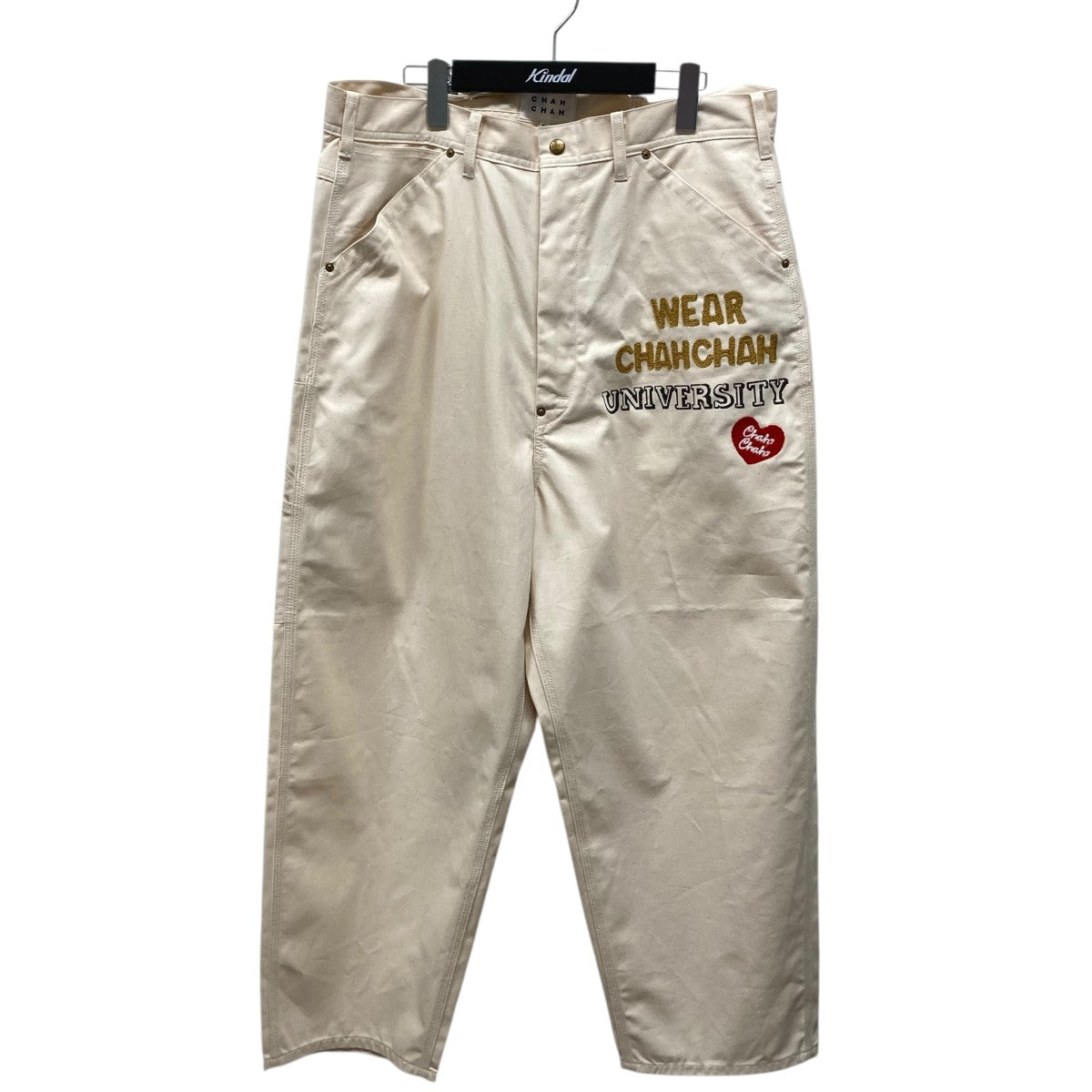 LEE×CHAH CHAH BEER PANTSパンツX22-02212 X22-02212 アイボリー