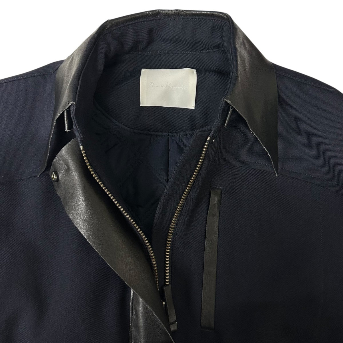 mame kurogouchi(マメクロゴウチ) Shadow Patched Wool Jacket