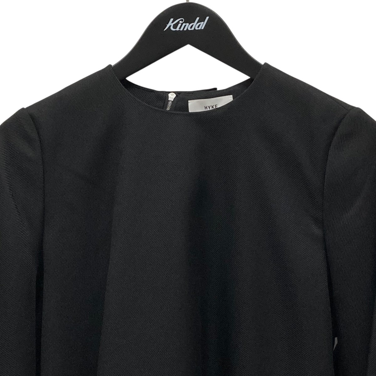 ハイク HYKE ECOCYCLE BELL SLEEVE TOP 長袖シャツ 212-15138 ブラック サイズ：1 HYKE(ハイク) ECOCYCLE BELL SLEEVE TOP長袖シャツ212-15138 212