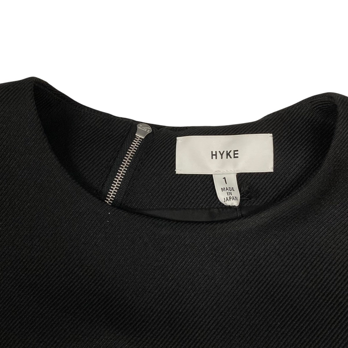 ハイク HYKE ECOCYCLE BELL SLEEVE TOP 長袖シャツ 212-15138 ブラック サイズ：1 HYKE(ハイク) ECOCYCLE BELL SLEEVE TOP長袖シャツ212-15138 212