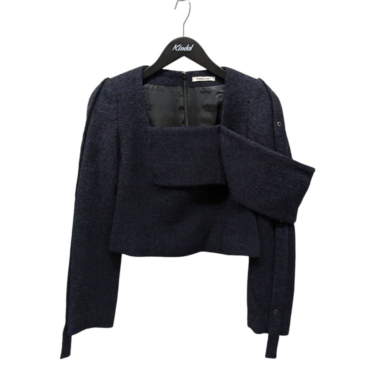 BOUCLE SQUARE-NECK SHORT JACKETショートジャケットFU-M-JK004