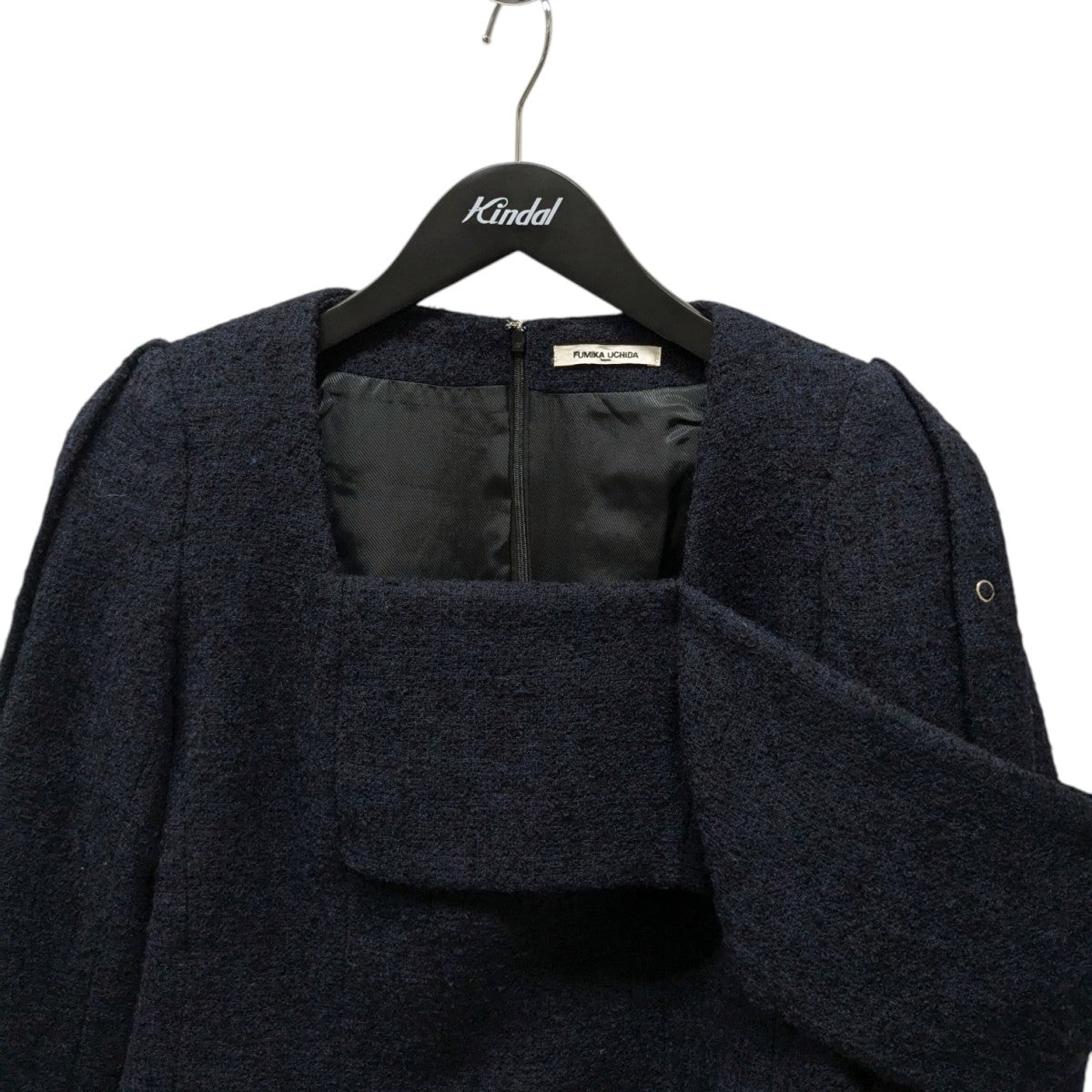 FUMIKA UCHIDA(フミカウチダ) BOUCLE SQUARE-NECK SHORT JACKET