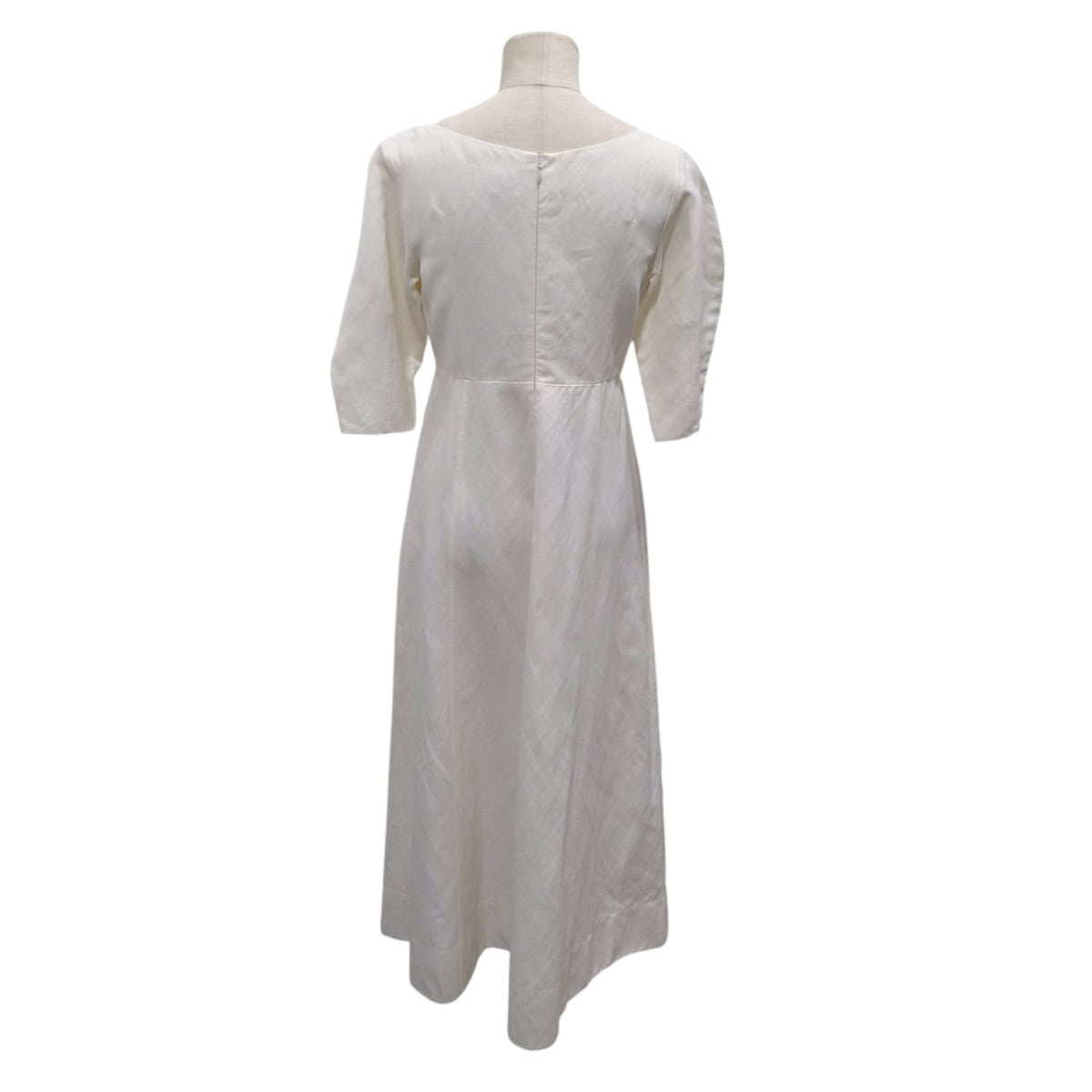 HEAVY LINEN MAXI DRESS半袖ワンピース212-607-726