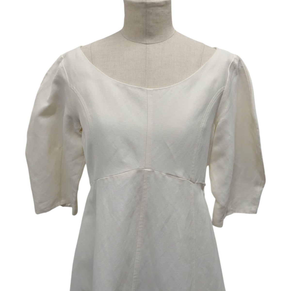 HEAVY LINEN MAXI DRESS半袖ワンピース212-607-726