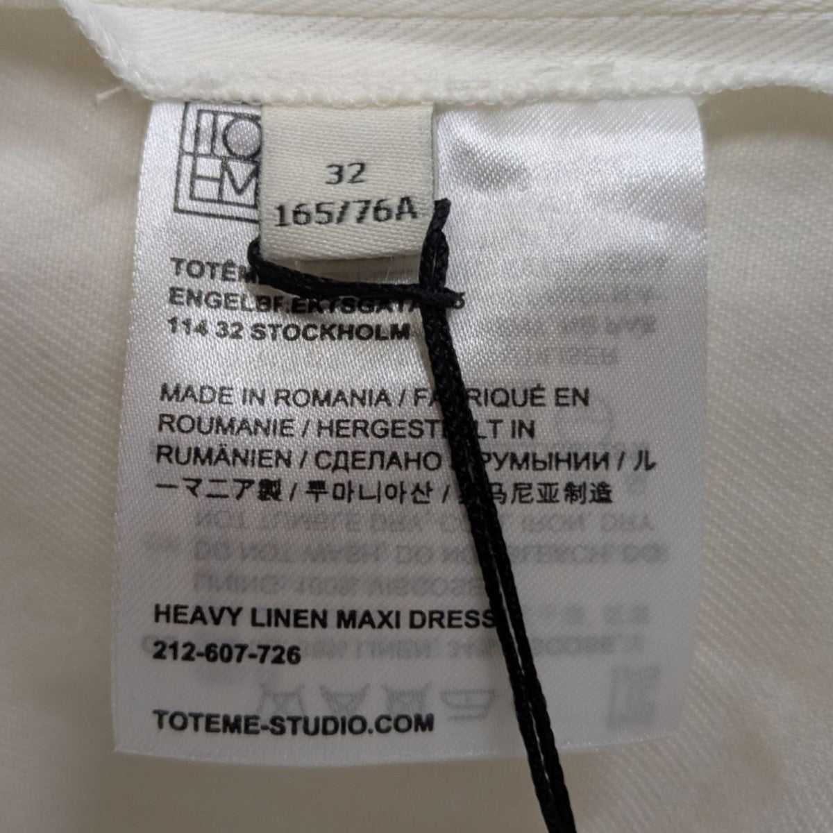 HEAVY LINEN MAXI DRESS半袖ワンピース212-607-726