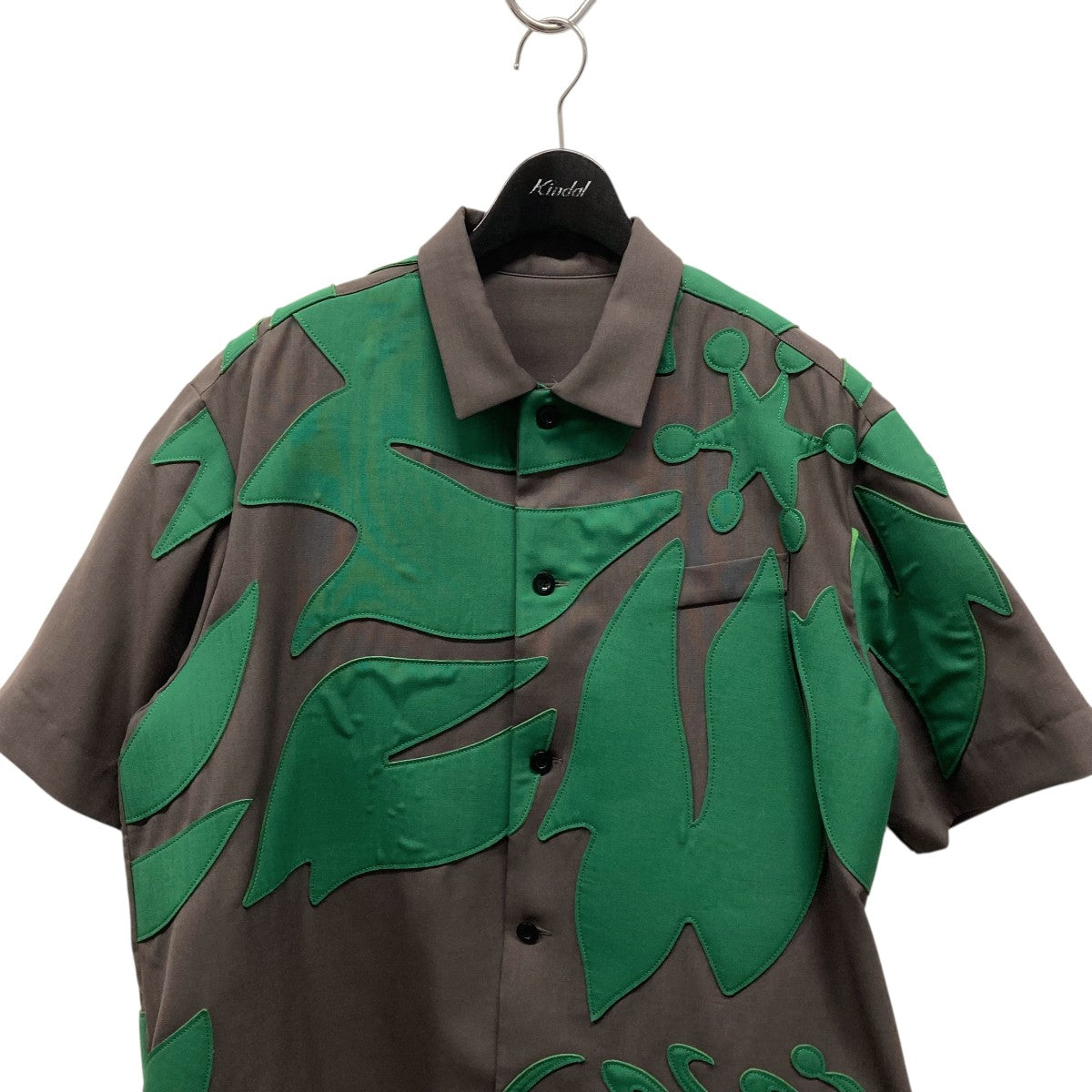 sacai(サカイ) Floral Embroidered Patch Suiting Shirt半袖