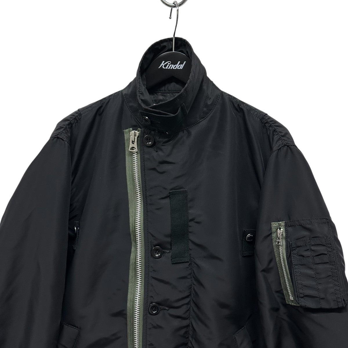 sacai(サカイ) コントラストトリム ボンバージャケット中綿ジャケット