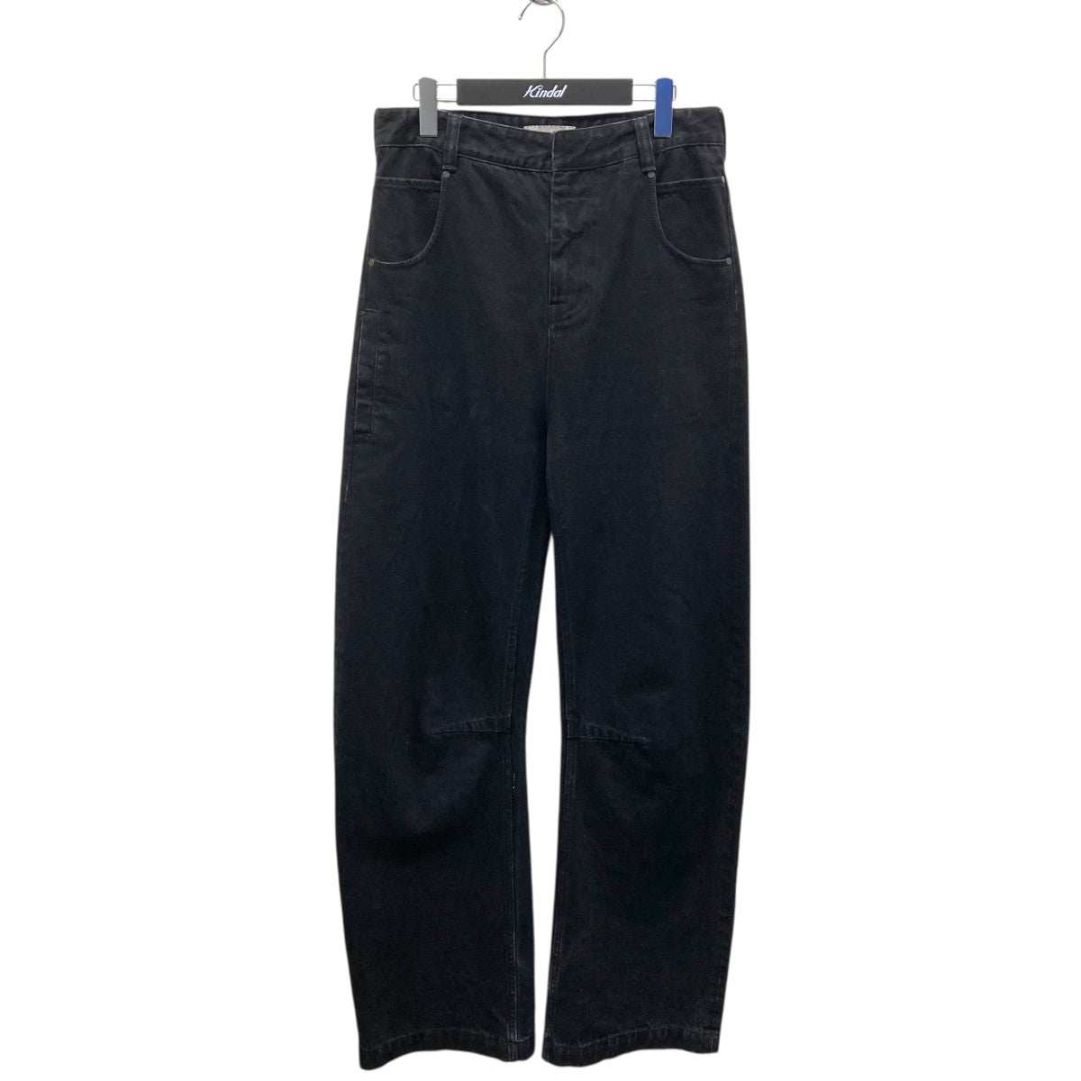 エンタイアスタジオ　heavy denim cargo entire studios HEAVY DENIM CARGO TROUSERS (SURFACE WAVE)の
