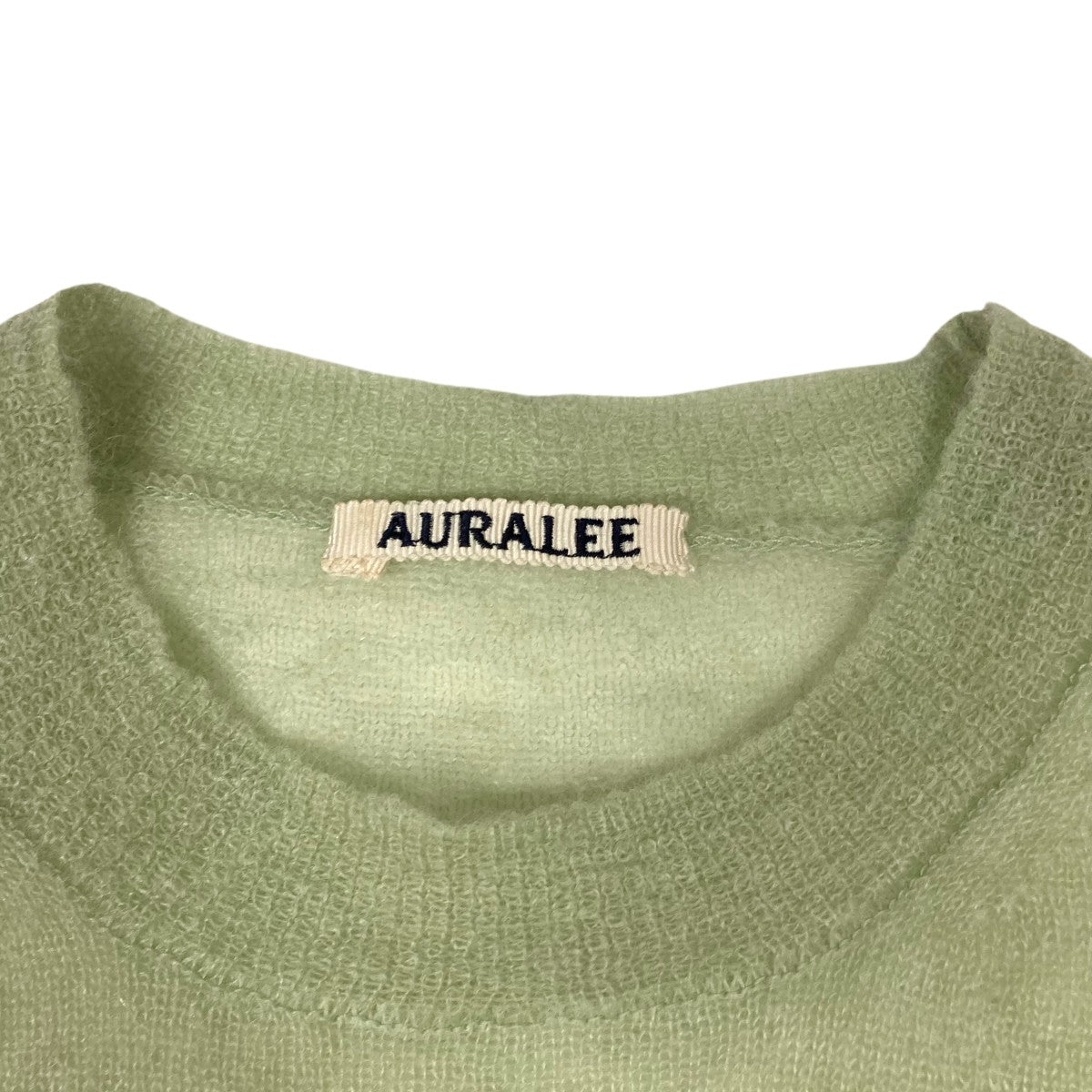 ◇AURALEE（オーラリー）KID MOHAIR SHEER KNIT TEE（ニット