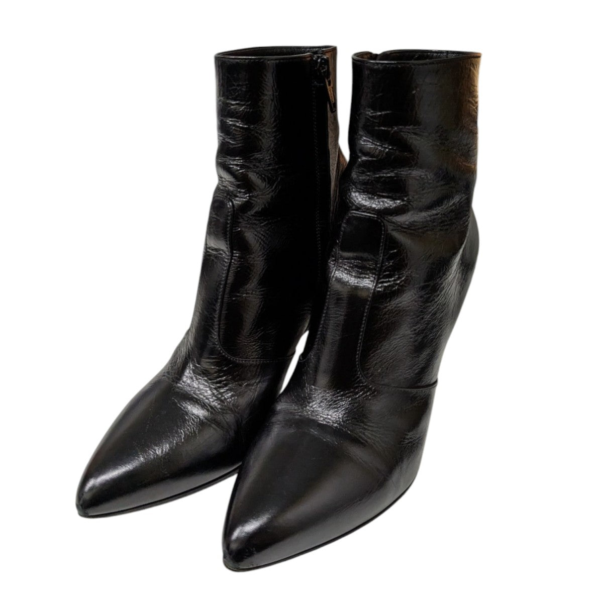 Saint Laurent Paris サイドジップヒールブーツ405593 古着・中古-1枚目のアイテム画像