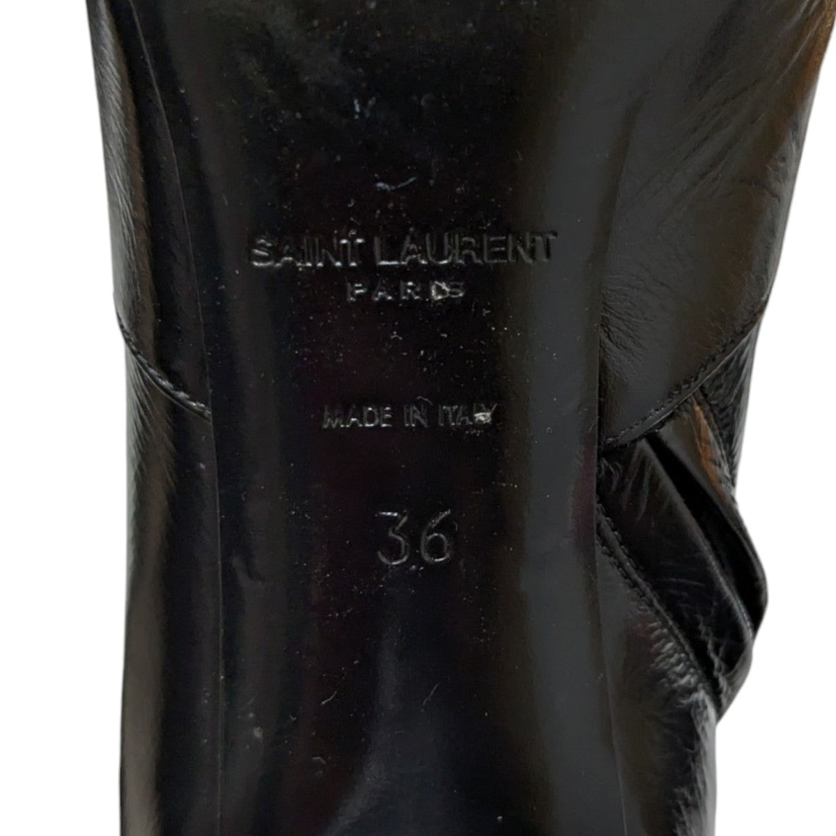 Saint Laurent Paris サイドジップヒールブーツ405593 古着・中古-10枚目のアイテム画像