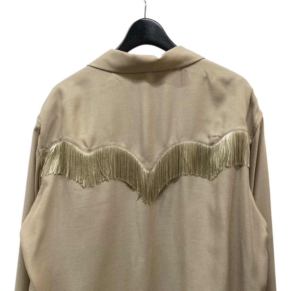 TOGA VIRILIS TOGA ARCHIVES / 24FW Cotton Typewriter Shirt変形ストライプ長袖シャツ/TV242-FJ308 TOGA VIRILIS(トーガヴィリリース) Viyella fringe shirt長袖シャツ