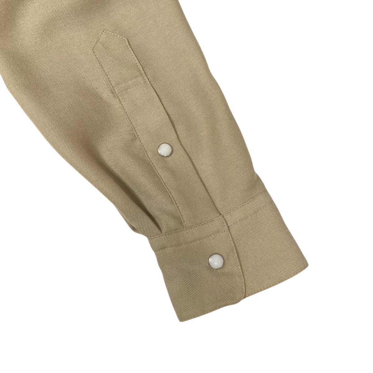 TOGA VIRILIS(トーガヴィリリース) Viyella fringe shirt長袖シャツ