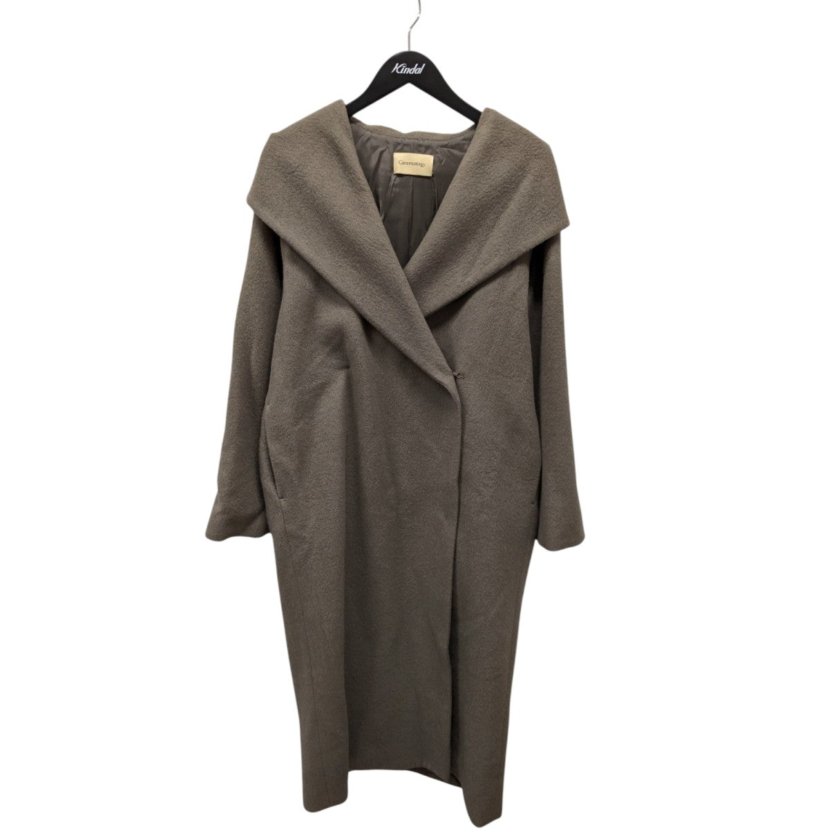極美品✨カレンソロジー アンゴラシャギーコート ロングコート グレージュ Curensology(カレンソロジー) アンゴラシャギーコートCL307136ER
