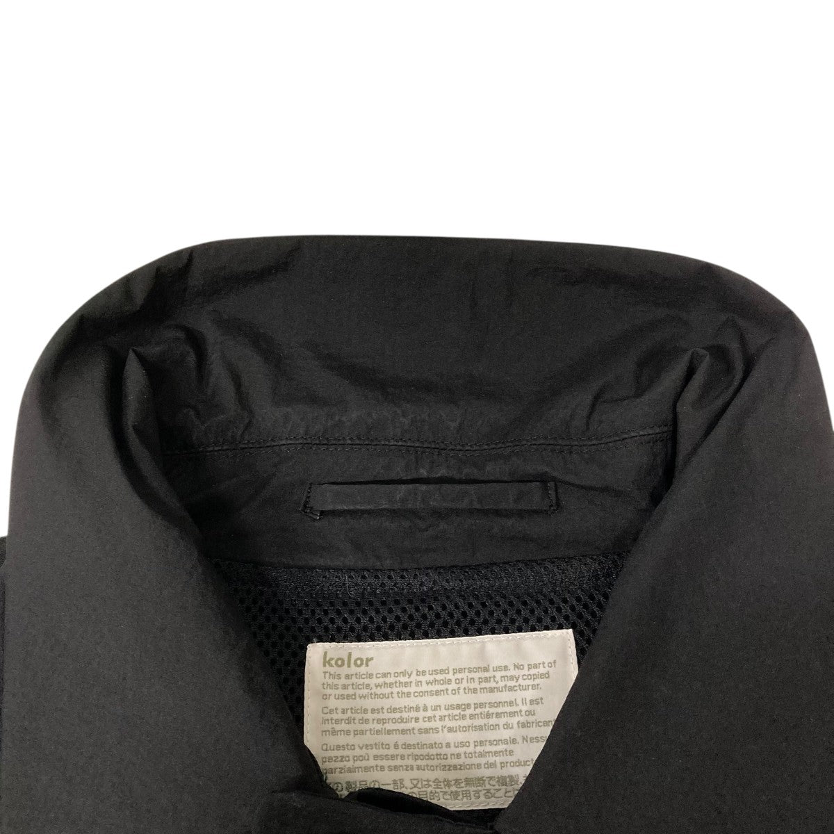 kolorカラー 24SS ナイロン コート 24SCM-C07117 新品 ステンカラーコート | kolor(カラー) / アウター コート (メンズ)の