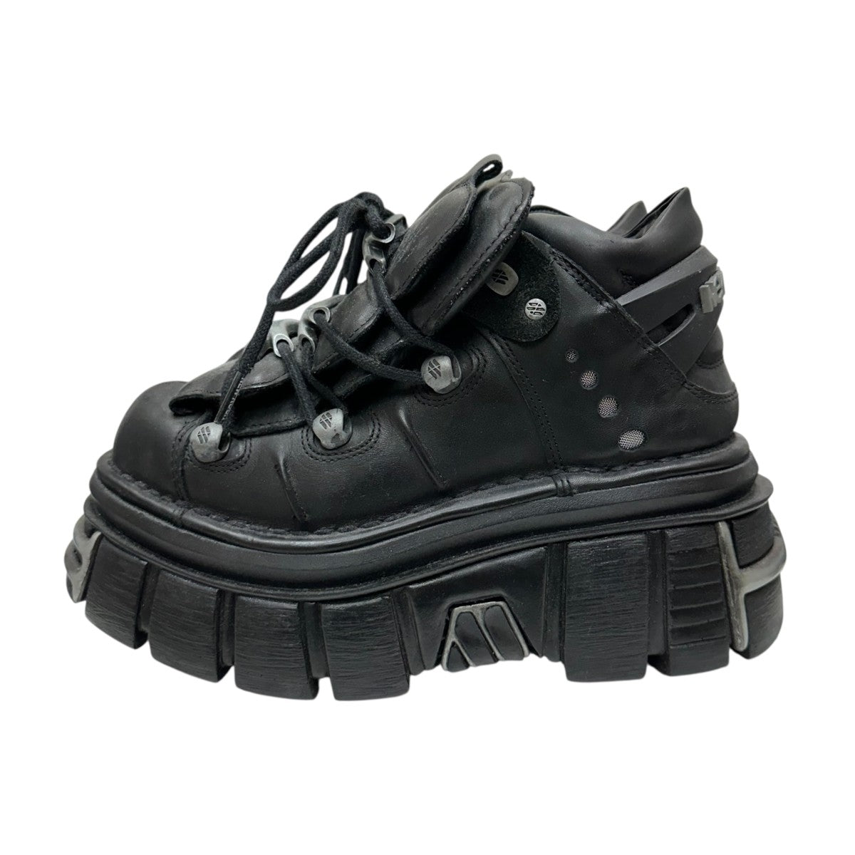 NEW ROCK(ニューロック) 厚底スニーカー ブラック サイズ 40(25.5cm