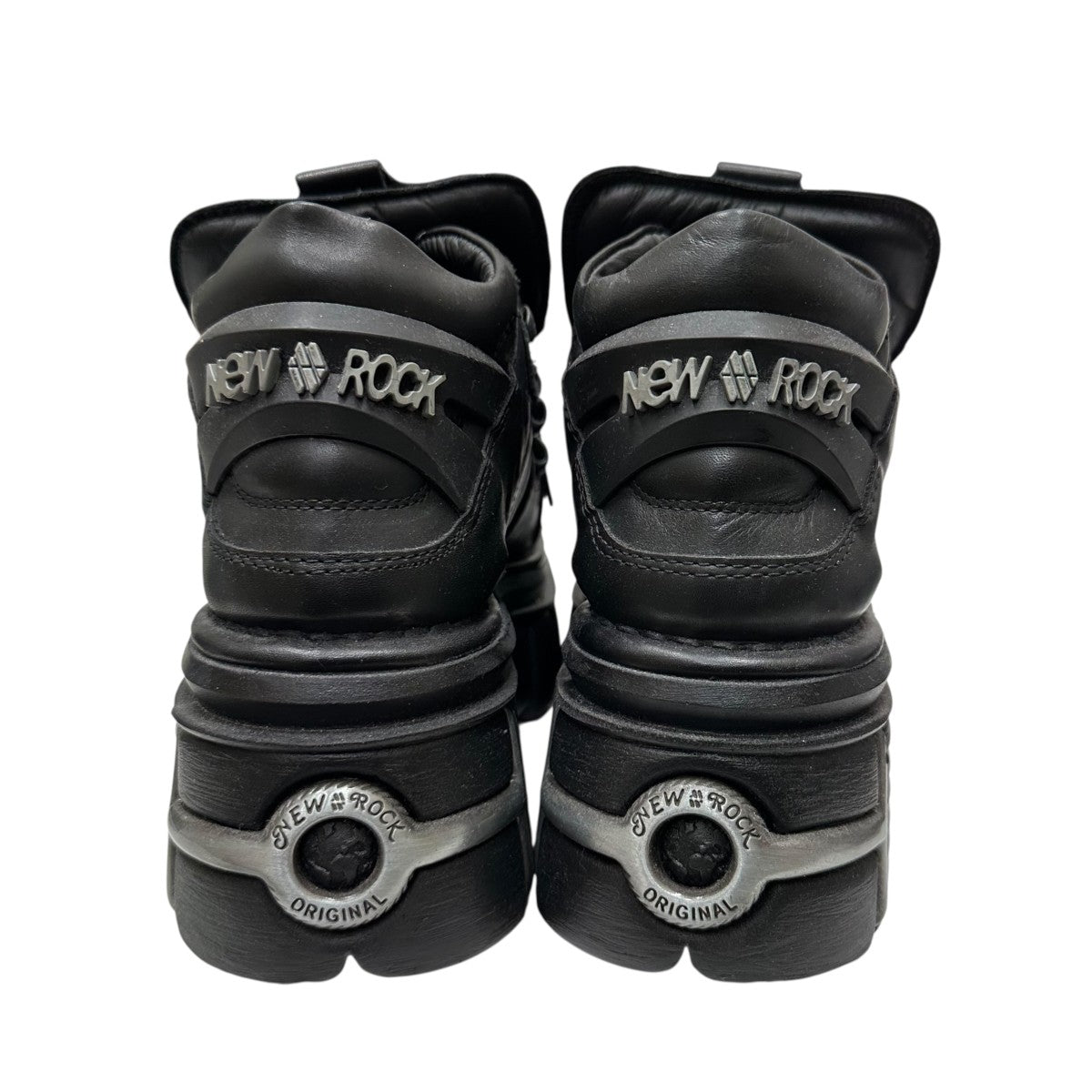 NEW ROCK(ニューロック) 厚底スニーカー ブラック サイズ 40(25.5cm