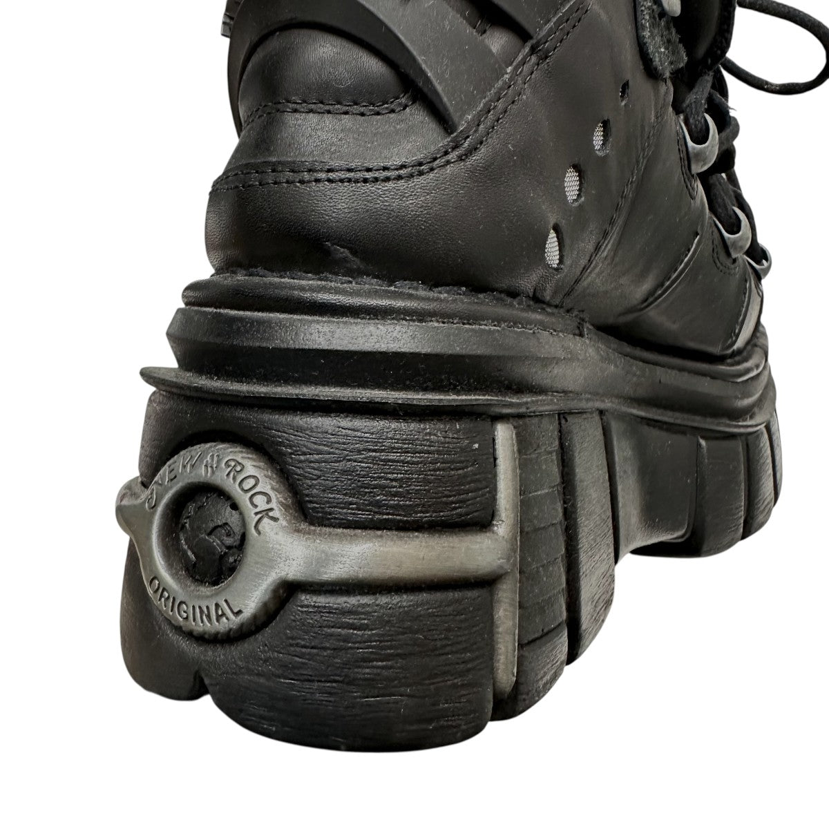 NEW ROCK(ニューロック) 厚底スニーカー ブラック サイズ 40(25.5cm