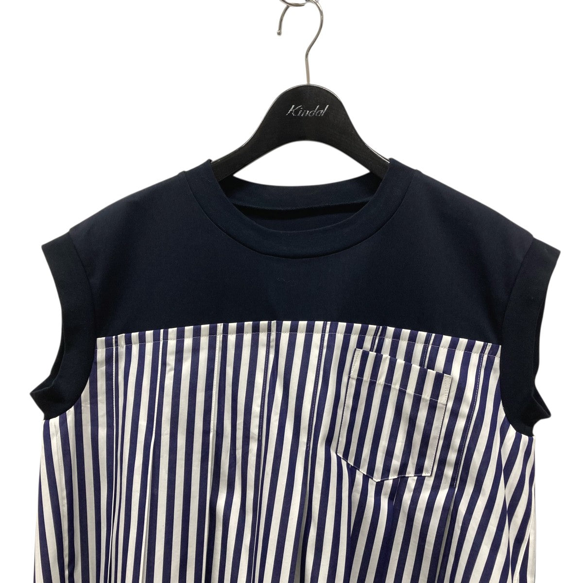 sacai(サカイ) ノースリーブストライプカットソー24-07403 24