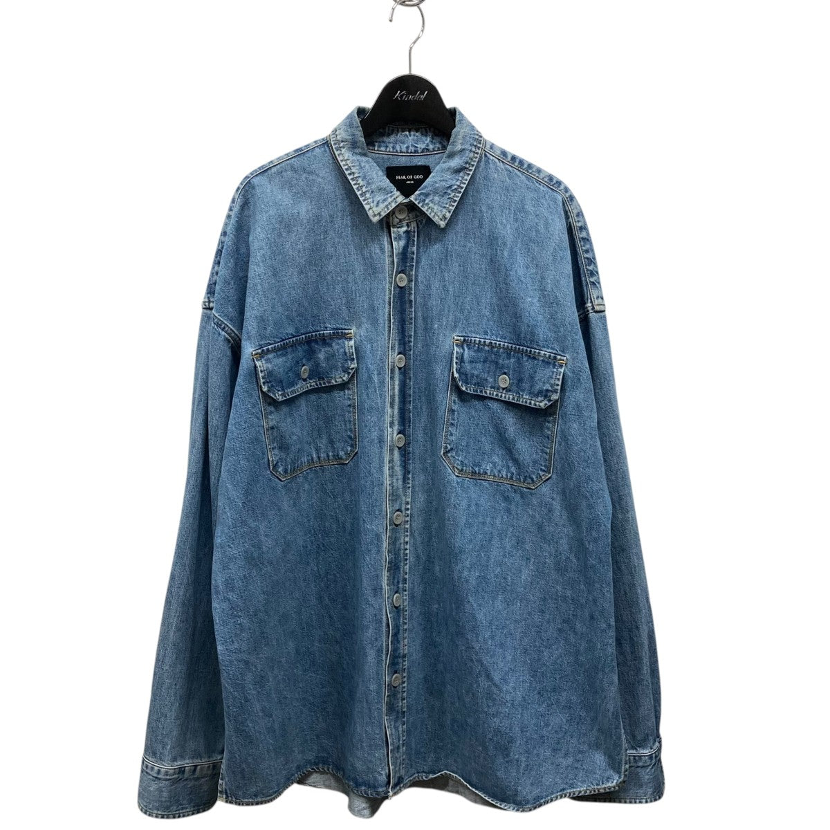 FEAR OF GOD DENIM OVERSIZED SHデニムシャツFEA-5C-17-DFLN-BL 古着・中古-1枚目のアイテム画像
