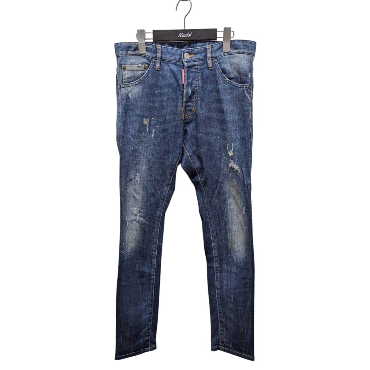 新品DSQUARED2 クロップドダメージジーンズ36 DSQUARED2 ダメージ ジーンズ | ブラック | FARFETCH JP