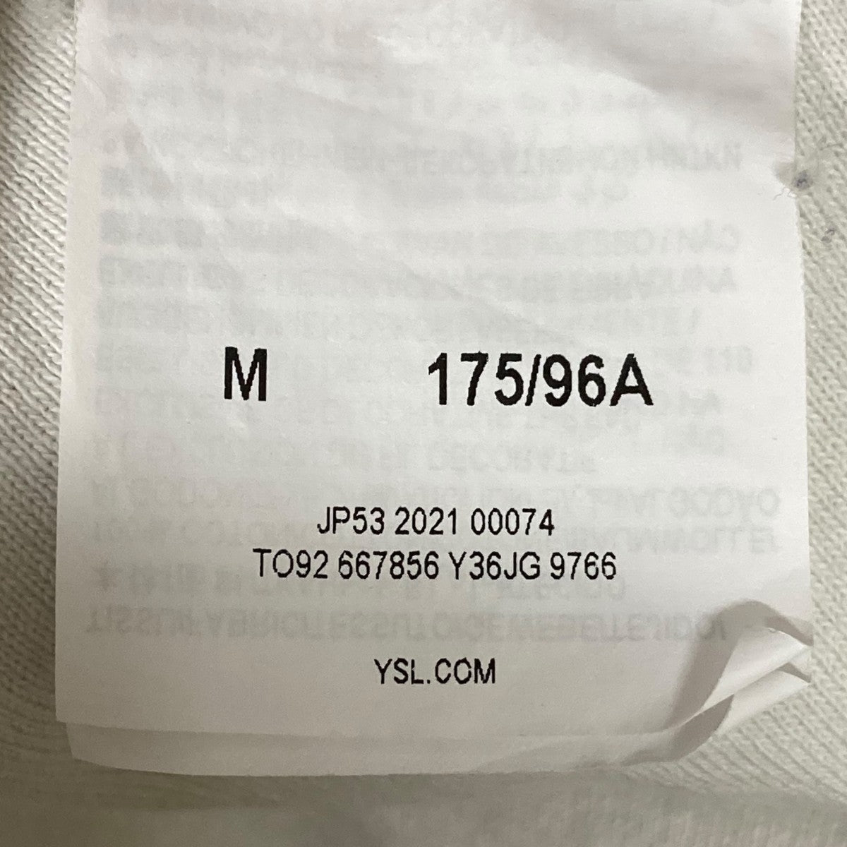 新品・未使用】Saint Laurent サンローラン ロゴリバースTシャツ