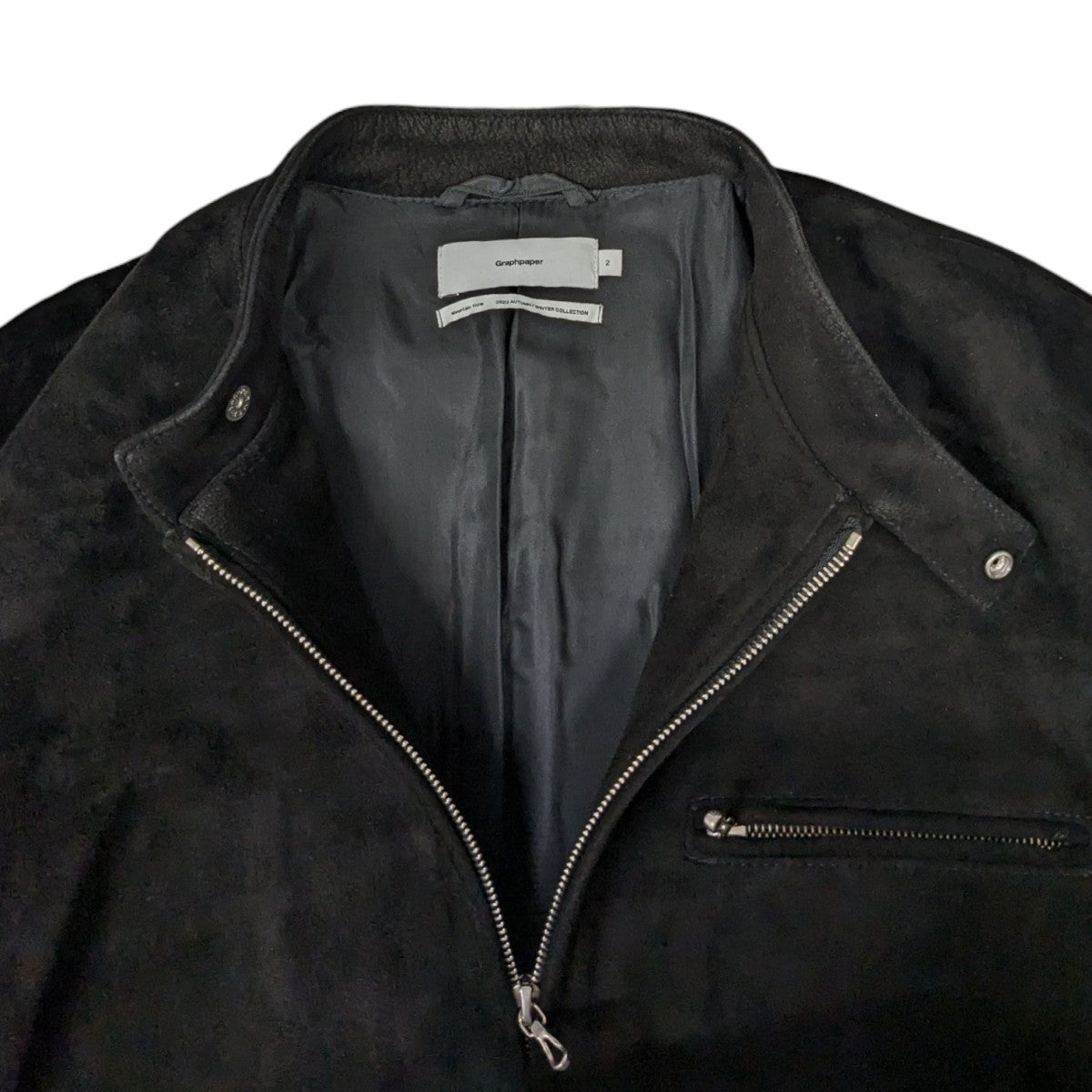 Graphpaper(グラフペーパー) Goat Suede Single Riders Jacket