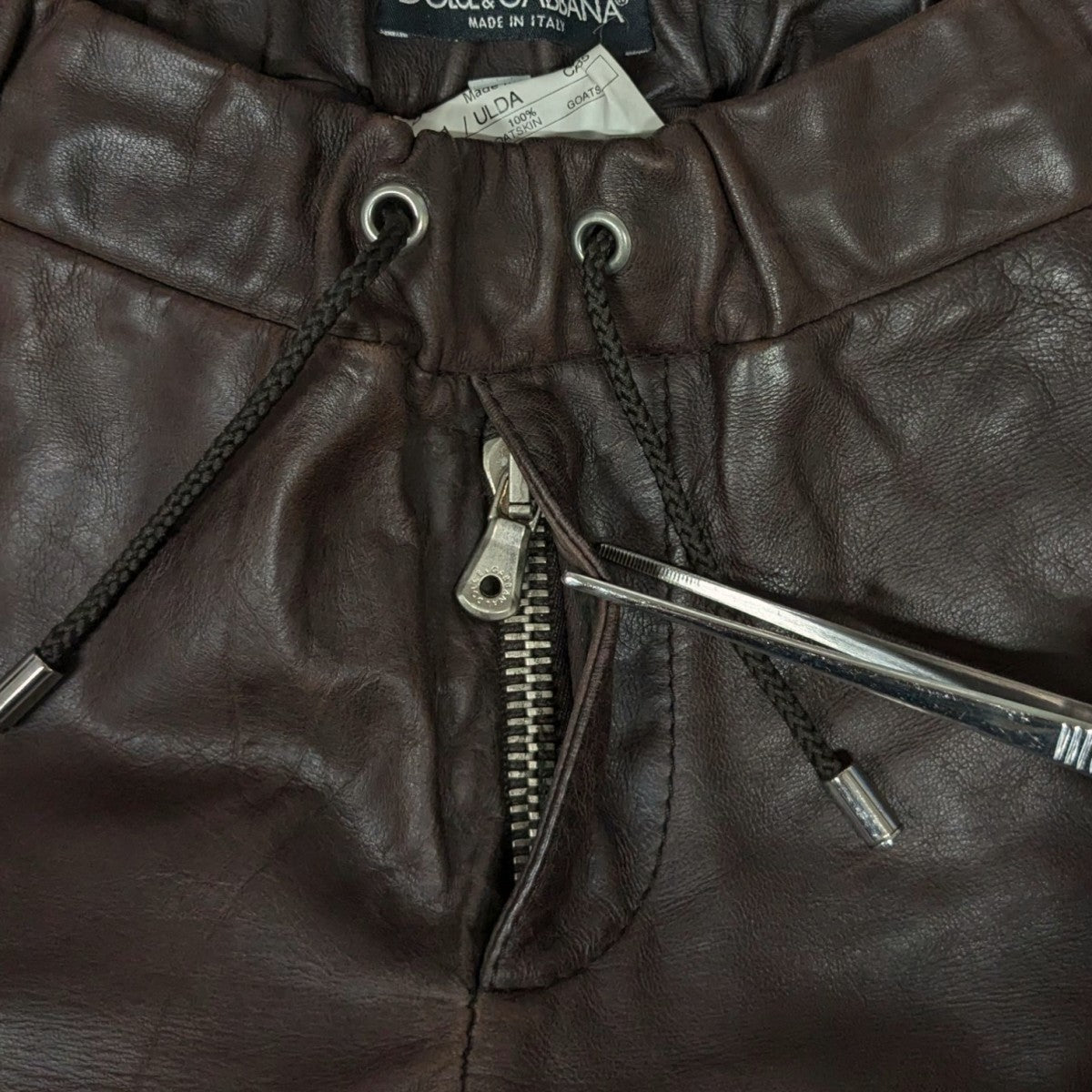 DOLCE ＆ GABBANA(ドルチェアンドガッバーナ) 03AWレザーパンツ