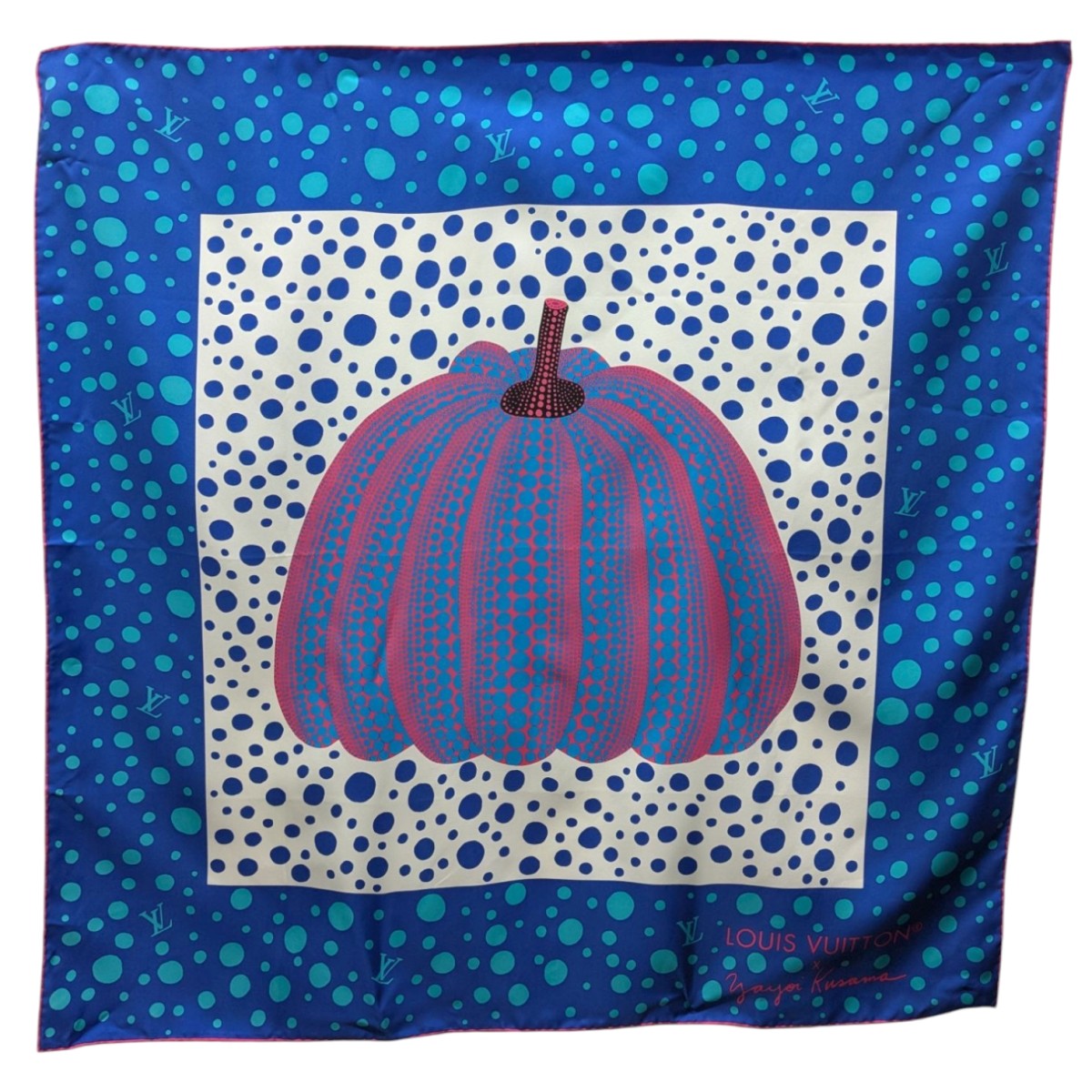LOUIS VUITTON(ルイヴィトン) ×草間彌生スカーフ ブルー｜【公式