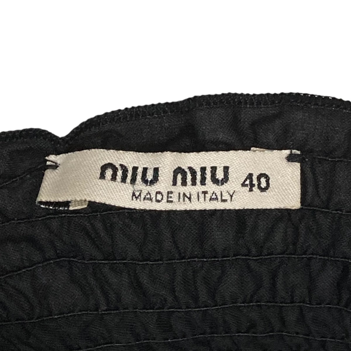 MIU MIU(ミュウミュウ) 品タグ薄れブラウス98339 98339 ブラック