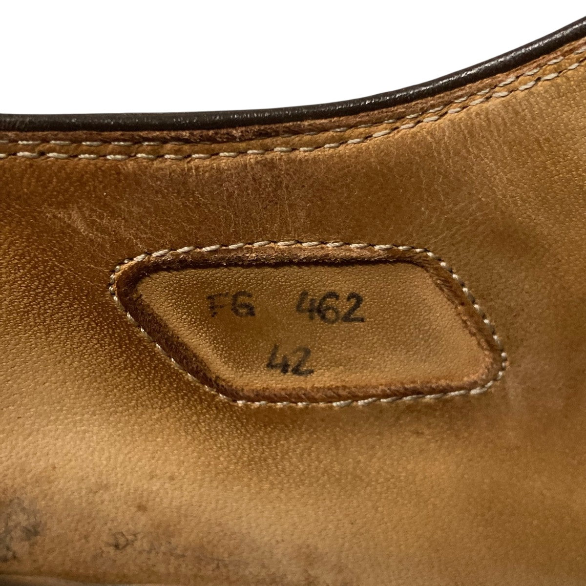 F．lli．Giacometti ウィングチップキルトモンクローファーレザーシューズFG462.007 古着・中古-9枚目のアイテム画像